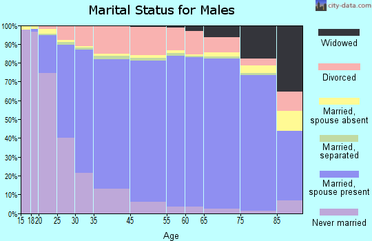 Lincoln County marital status for males