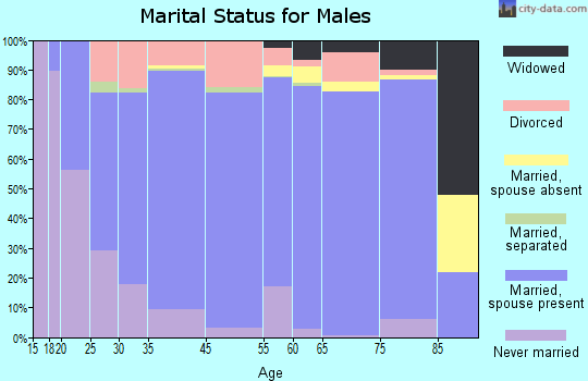 Pondera County marital status for males