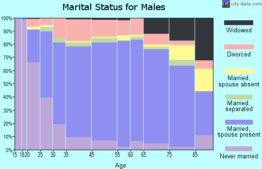 Powder River County marital status for males