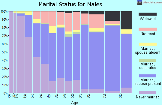 Flagler County marital status for males