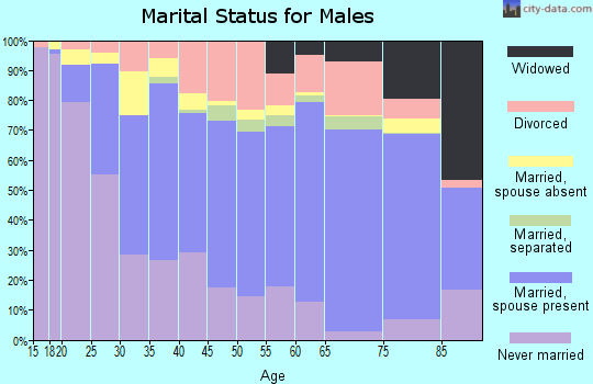 Otero County marital status for males