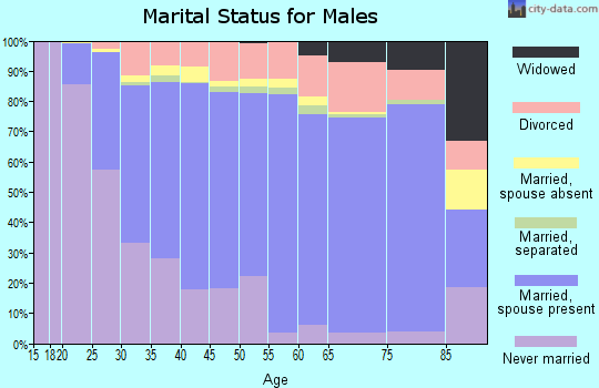 Kitsap County marital status for males