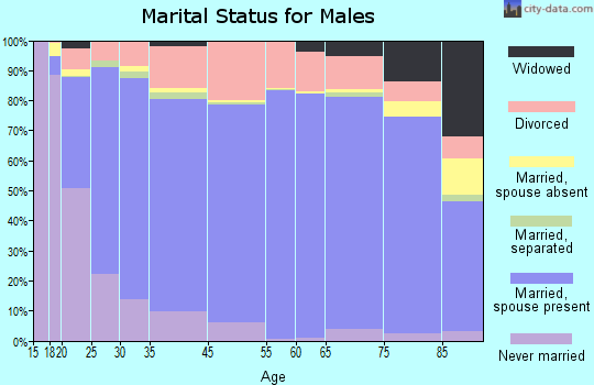 Ballard County marital status for males