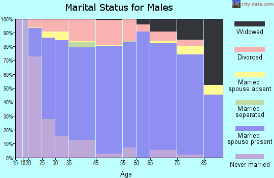 Sargent County marital status for males
