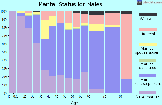 Eagle County marital status for males