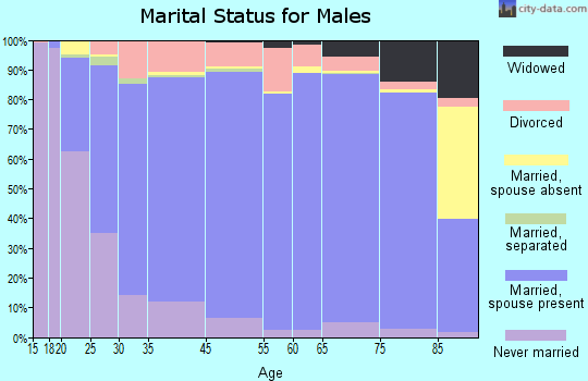 Santa Barbara County marital status for males