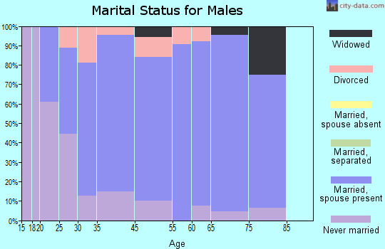 McKean County marital status for males