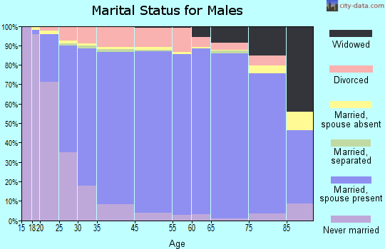 Sumter County marital status for males