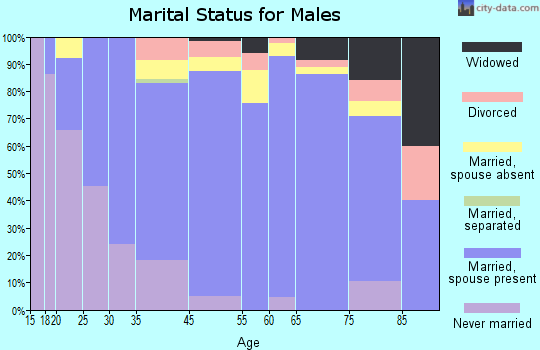 Oneida County marital status for males