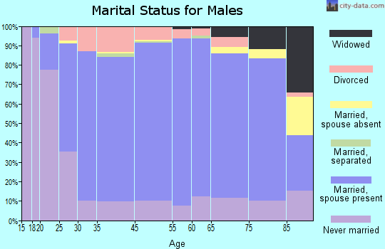 Miami-Dade County marital status for males