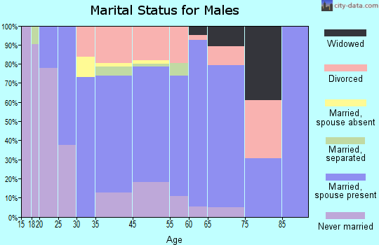 Slope County marital status for males