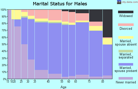 Outagamie County marital status for males