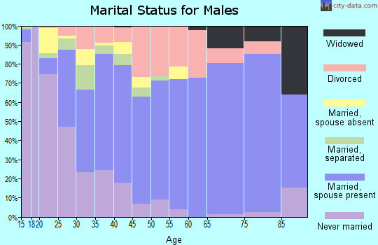 George County marital status for males
