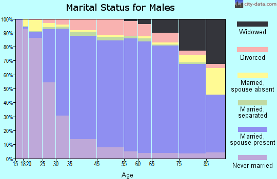 Cuming County marital status for males