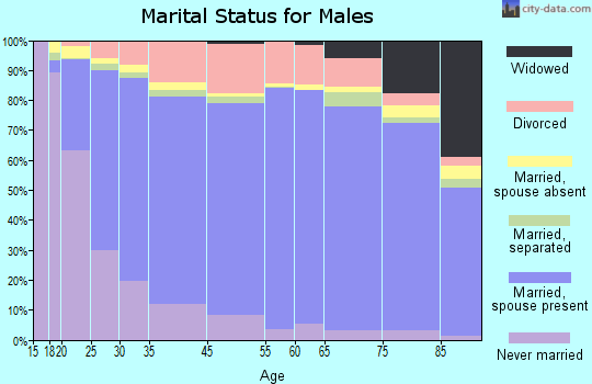 Johnson County marital status for males