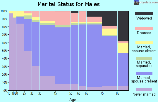 Taylor County marital status for males