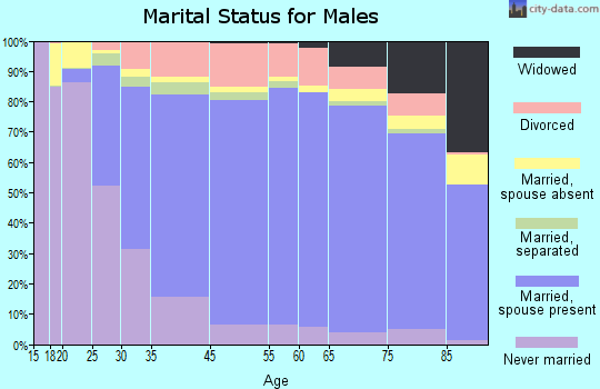 Howard County marital status for males