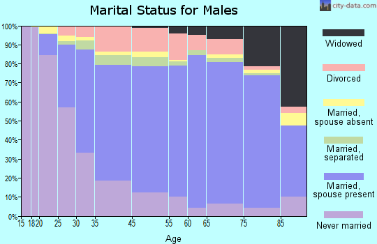 Hoke County marital status for males