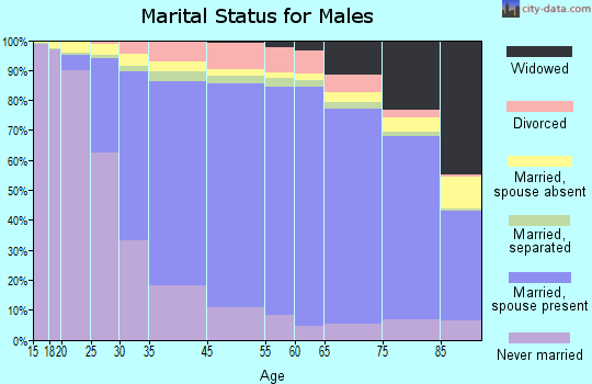 Solano County marital status for males