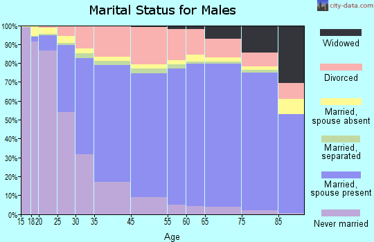 Anderson County marital status for males