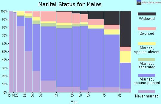 Schoharie County marital status for males