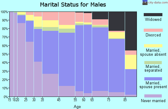 Towner County marital status for males