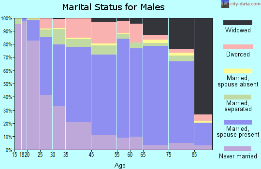 Polk County marital status for males