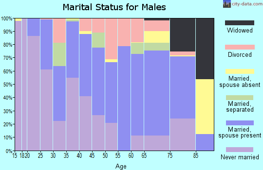 Candler County marital status for males