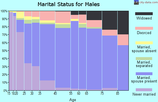 Johnson County marital status for males