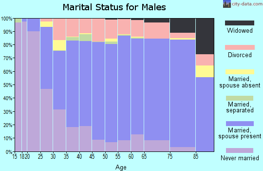 Clayton County marital status for males