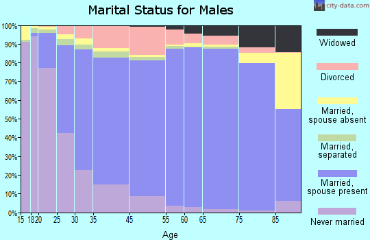 Murray County marital status for males