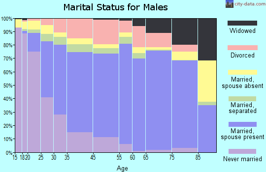Pasco County marital status for males