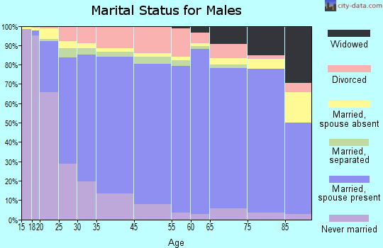 Murray County marital status for males