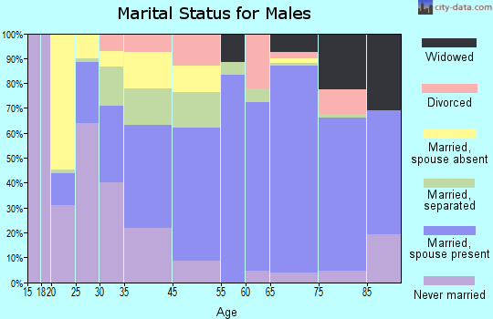 Toole County marital status for males