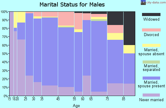 Miami County marital status for males
