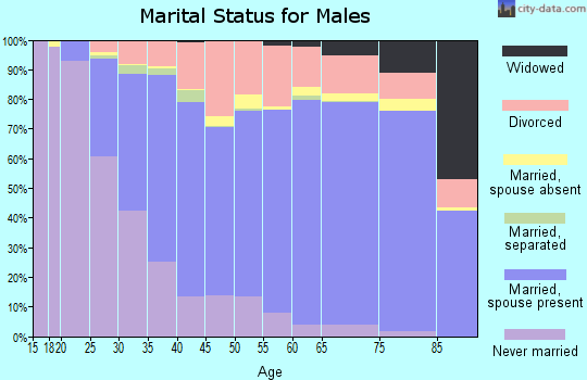 Eaton County marital status for males