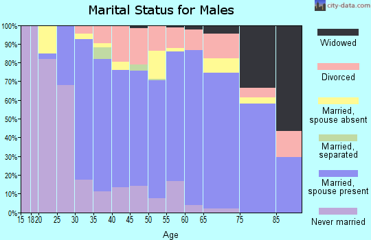 Clark County marital status for males