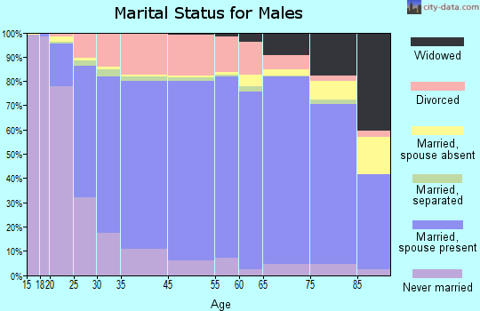 Lancaster County marital status for males