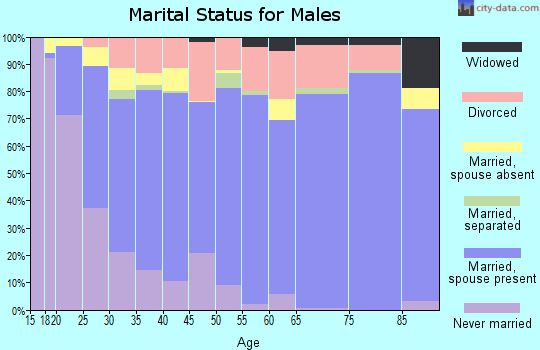 Uintah County marital status for males
