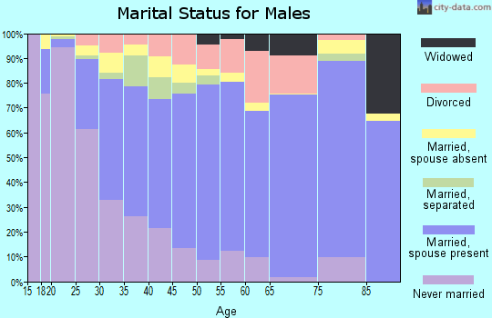 Culpeper County marital status for males