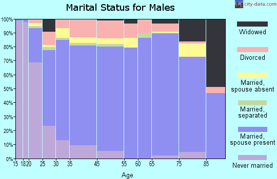 Ulster County marital status for males