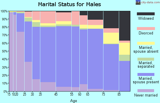 Fayette County marital status for males