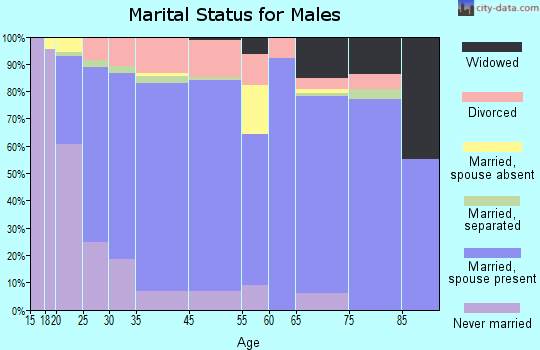Lincoln County marital status for males