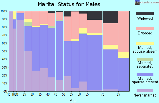 Fentress County marital status for males
