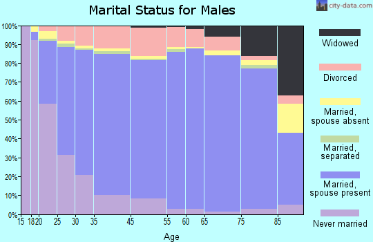 Seminole County marital status for males