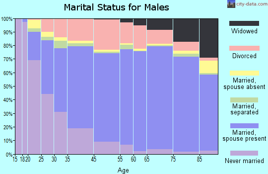 Sumter County marital status for males
