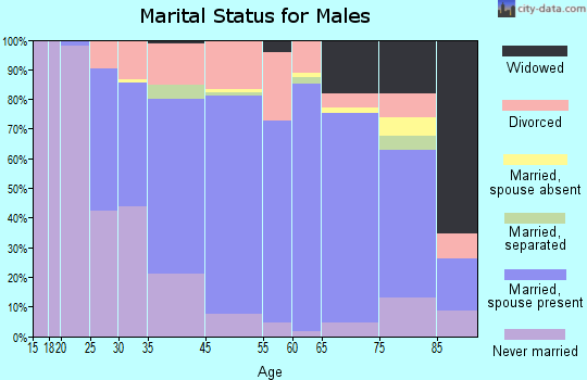 Merrick County marital status for males