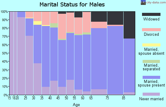 Atchison County marital status for males
