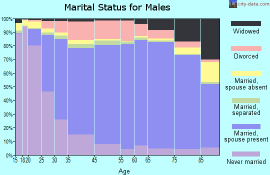 Taylor County marital status for males