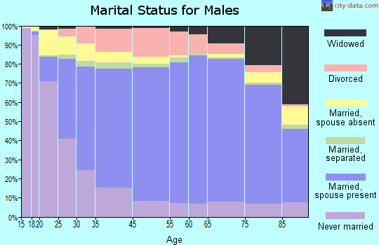Larue County marital status for males